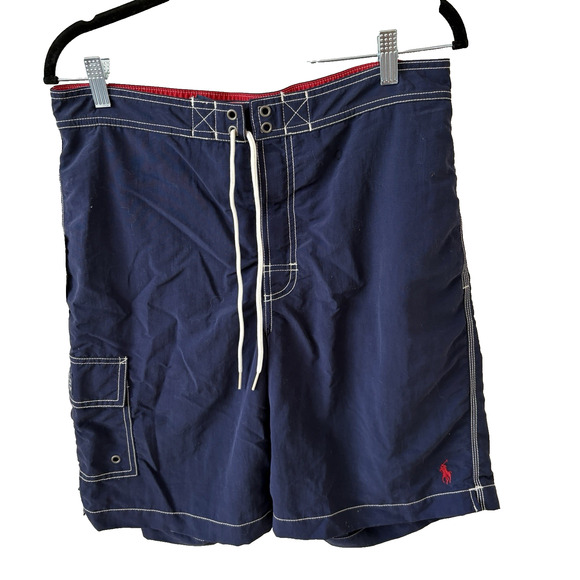 Polo Ralph Lauren Board Shorts Mens Small Navy Blue Kailua Classic Fit Swim NWT - Picture 1 of 5